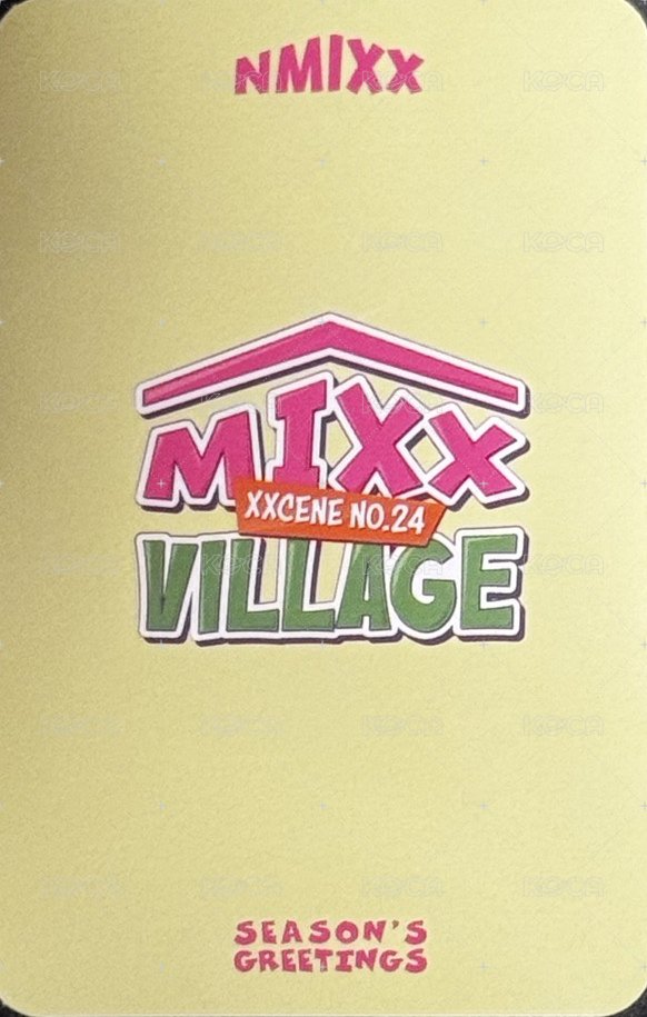 2024年曆 jyp 特典卡  背面