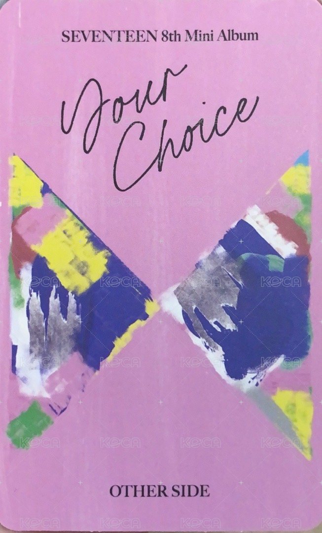 MINI8 專輯卡 ｜OTHER SIDE ver. 背面