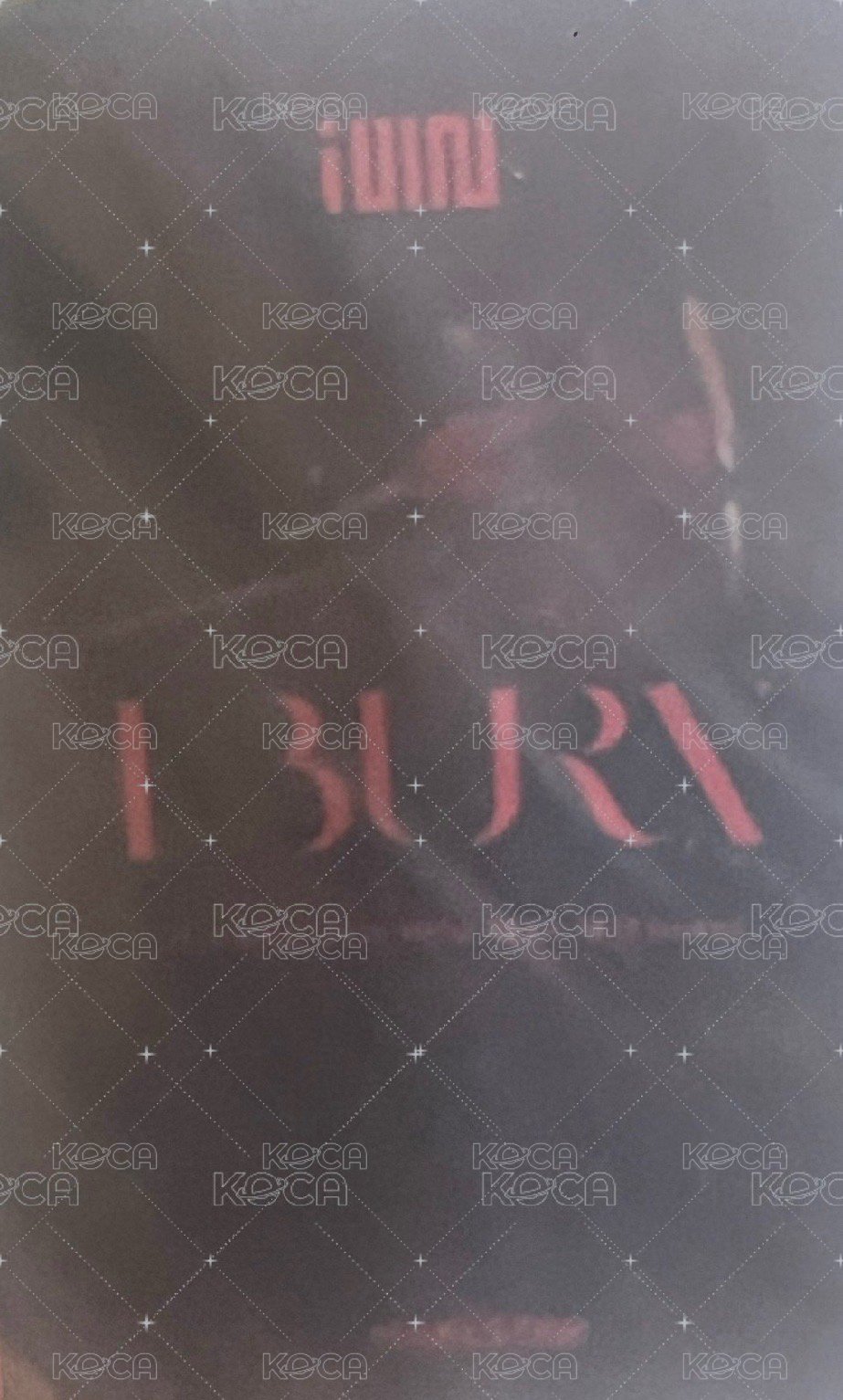 I BURN ms 1.0 簽售卡  背面