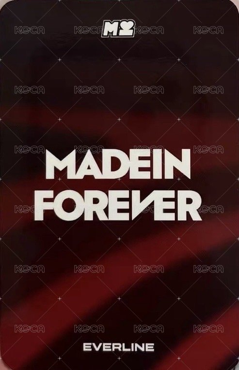 FOREVER el 線上2.0 簽售卡  背面