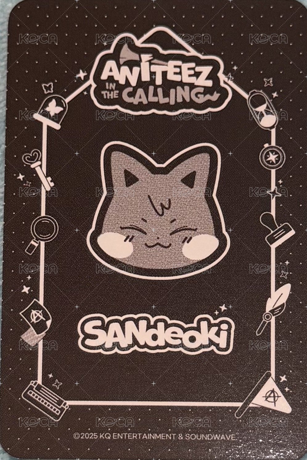 ANITEEZ IN THE CALLING 周邊卡 PLUSH KEYRING  背面