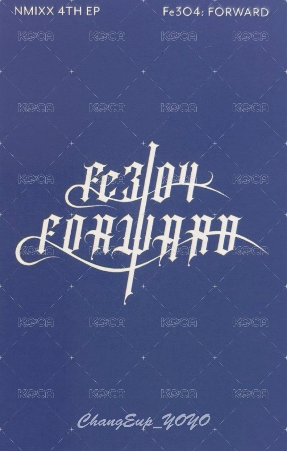 FORWARD jyp 特典卡 預售 友 背面