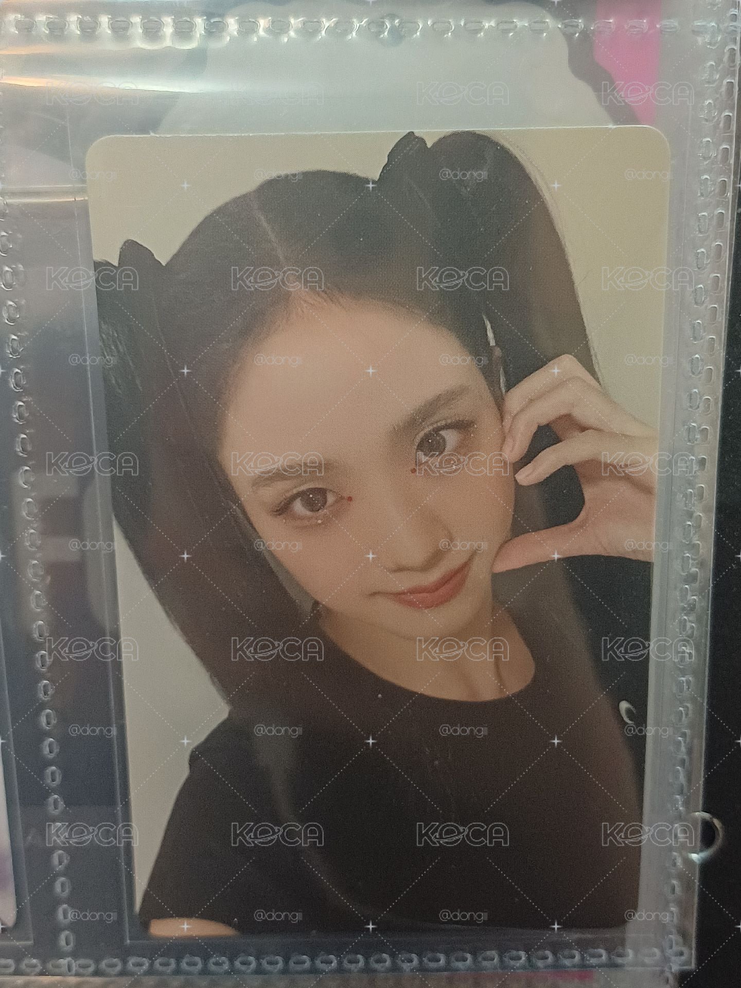 JISOO ME黑版專卡 雙馬尾秀