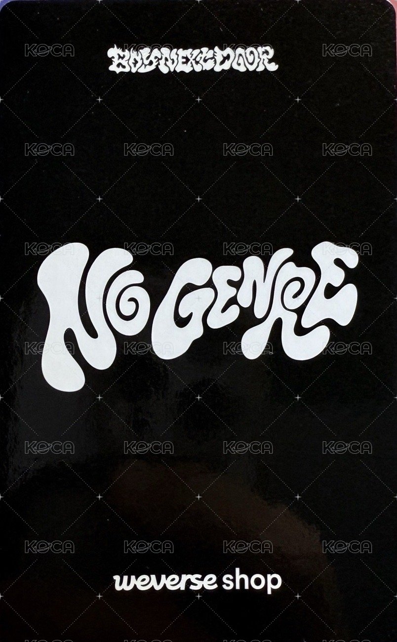 No Genre wvs 線下 簽售卡  背面