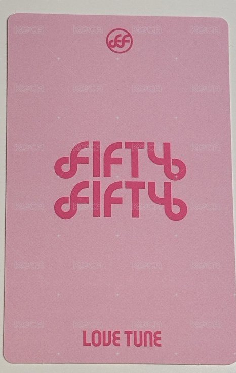 Love Tune 專輯卡 LOVE ver 背面