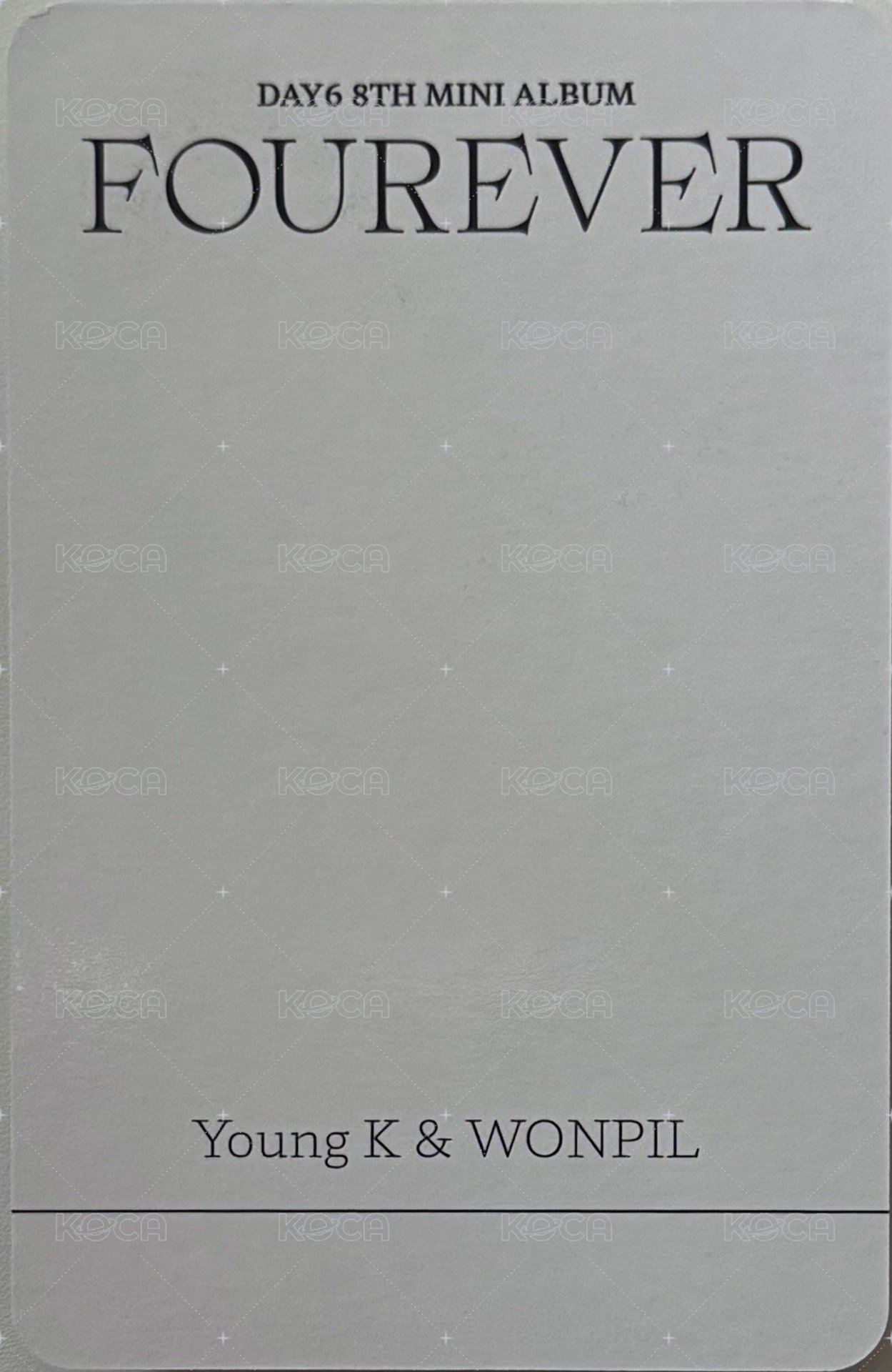 迷八 一般專 專輯卡 雙人卡 背面