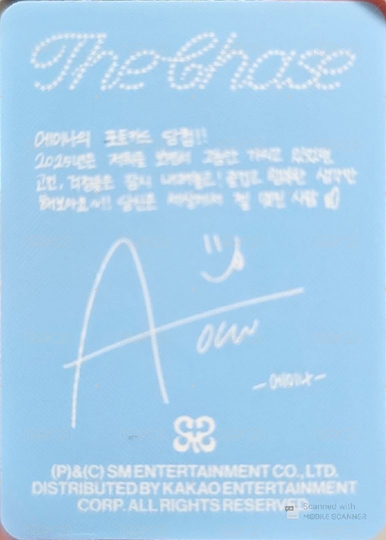 單一 專輯卡 MB ver. 背面