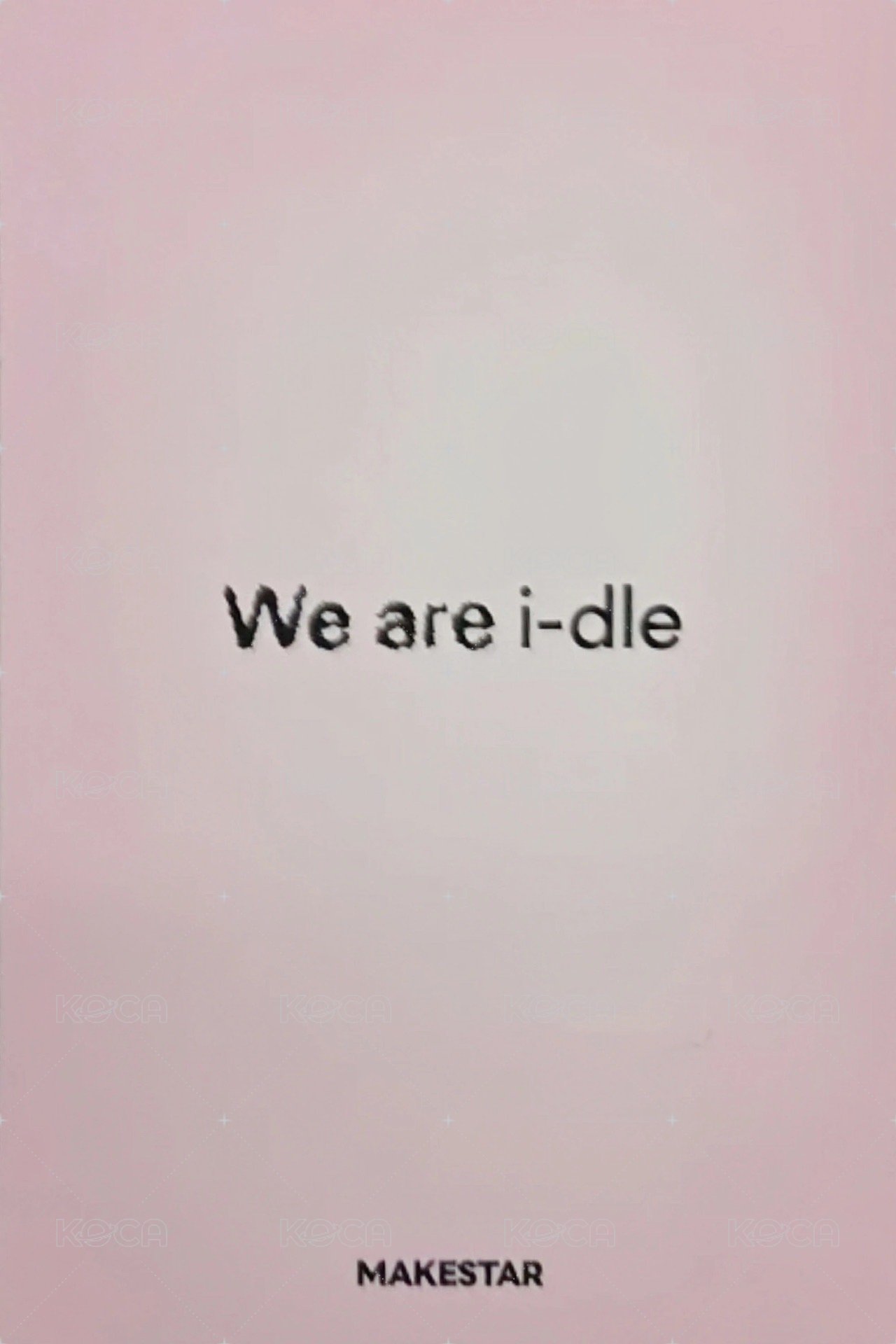 We are ms 線上4.0 簽售卡 鼻叮咚 背面