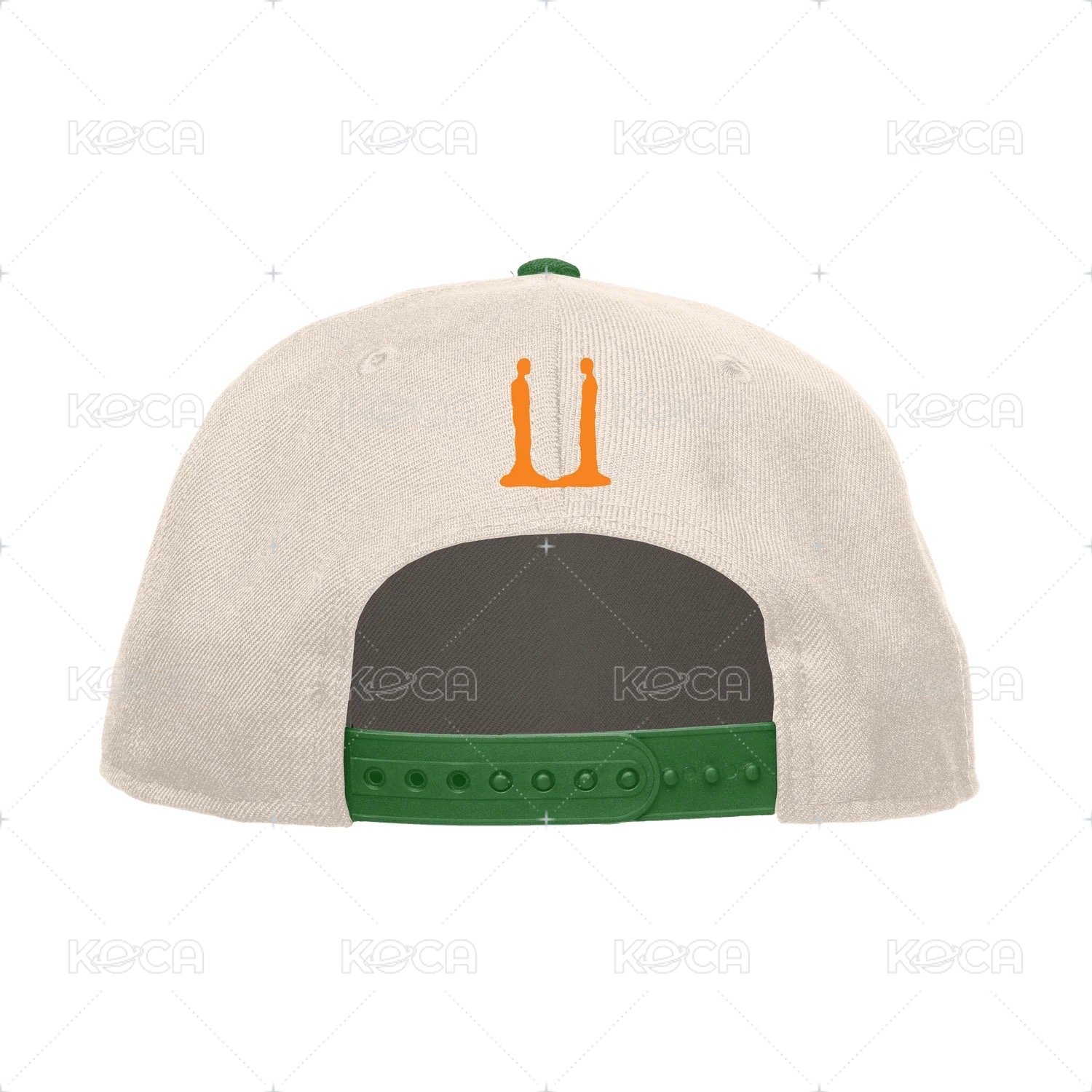 ÜBERMENSCH UNSTRUCTURED SNAPBACK HAT (NATURAL/GREE