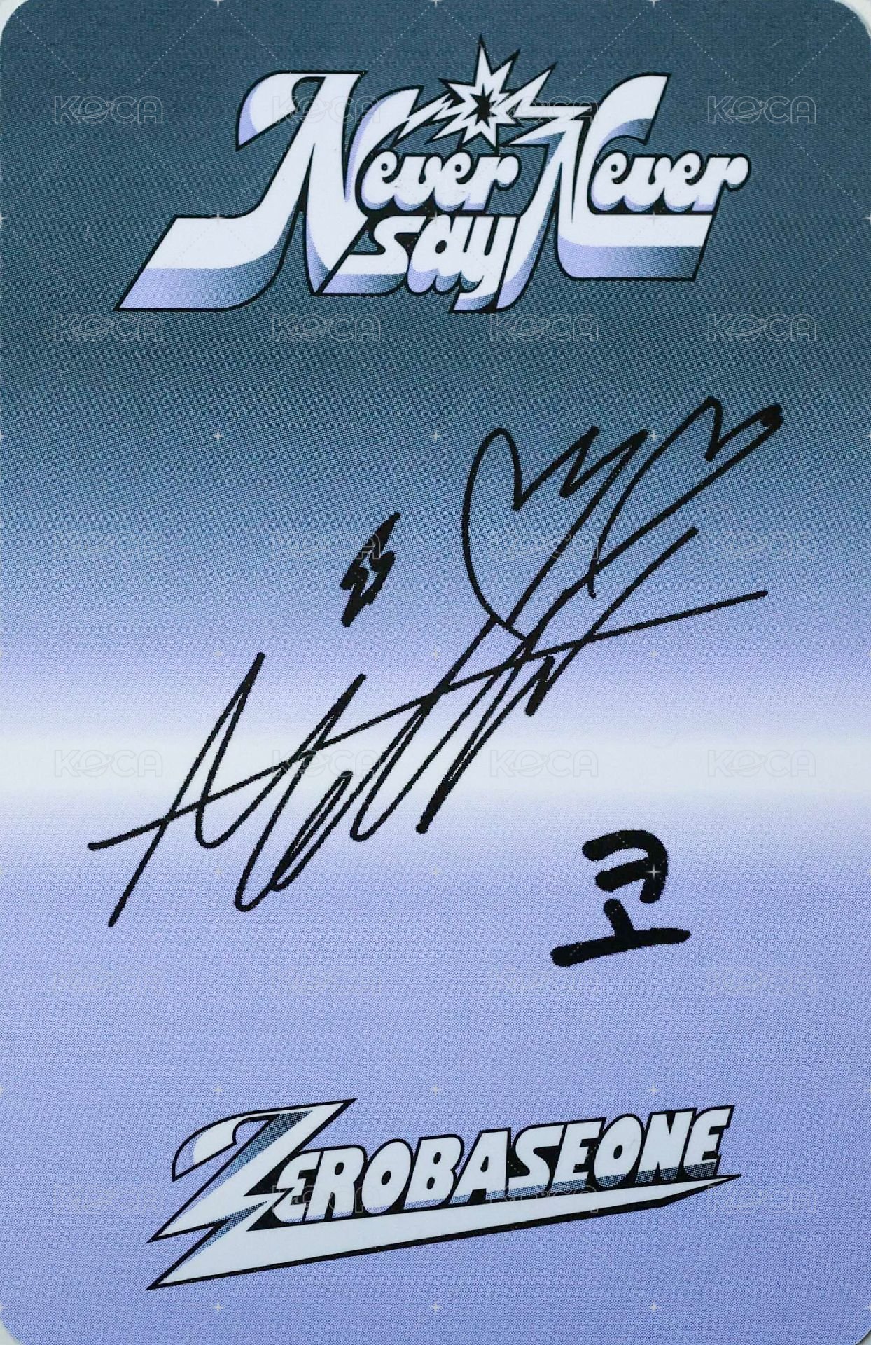 正規一 專輯卡 ICON ver. 背面