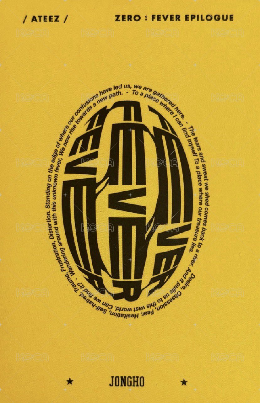 FEVER再版專 專輯卡 PLATFORM Z ver. 背面