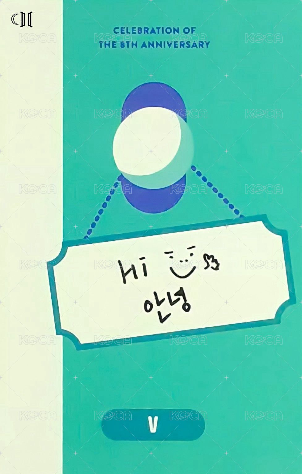 2021 八週年日曆盒 周邊卡 D6 背面