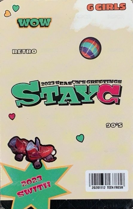 年曆卡 2023年曆first press 背面