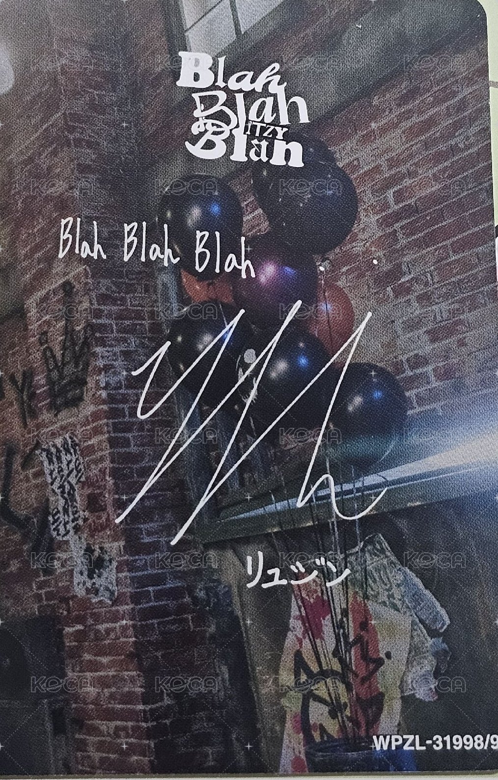 Blah Blah Blah 專輯卡 初回 B盤 背面