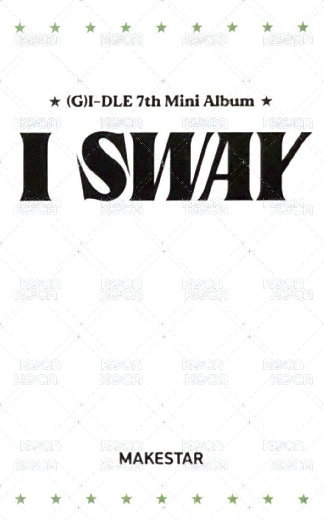 I SWAY ms 7.0 特典卡 熊貓琦 背面
