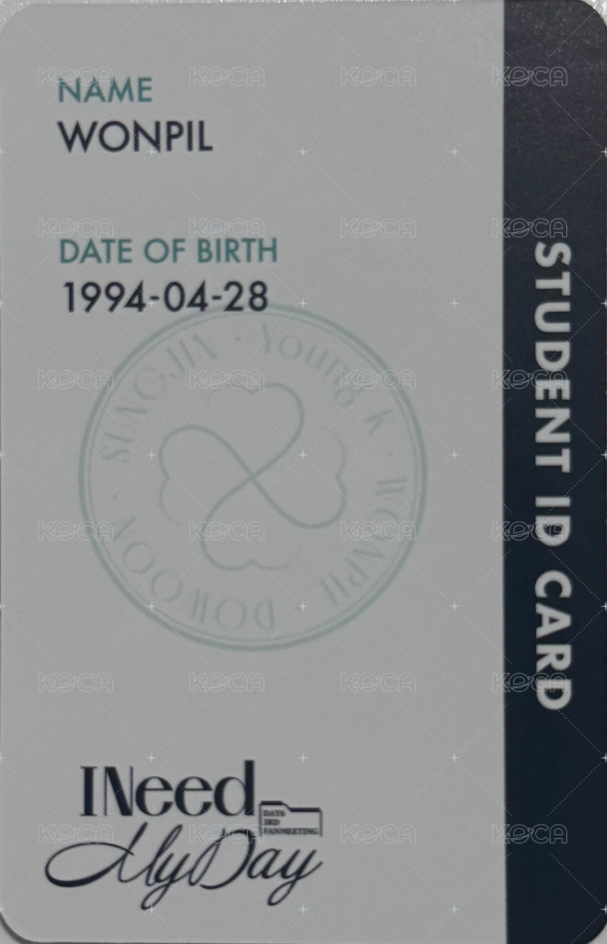 3RD FM Day3 入場卡 / 場限卡  背面