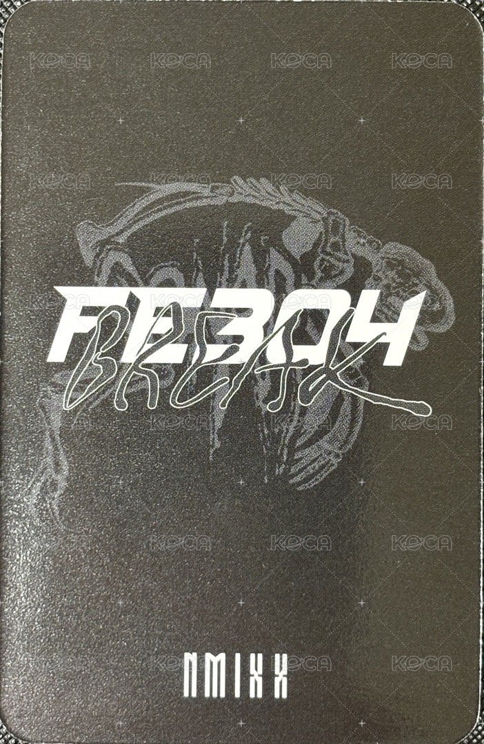 BREAK am 3.0 幸運卡 概念影片造型莉 背面