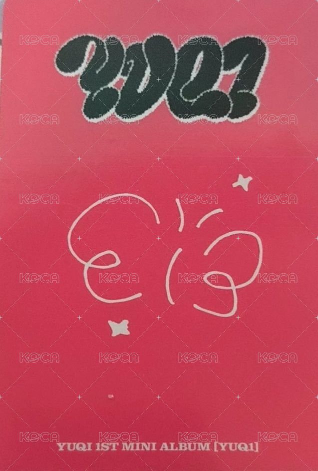 YUQ1 yzy 6.0 特典卡 紅髮豬包琦 背面