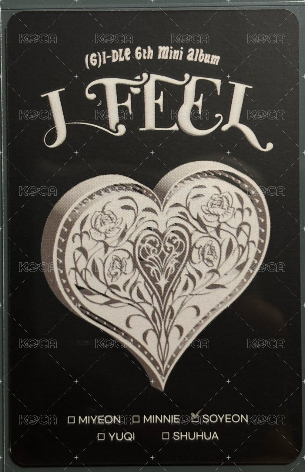 I feel 專輯卡 JC專卡 背面