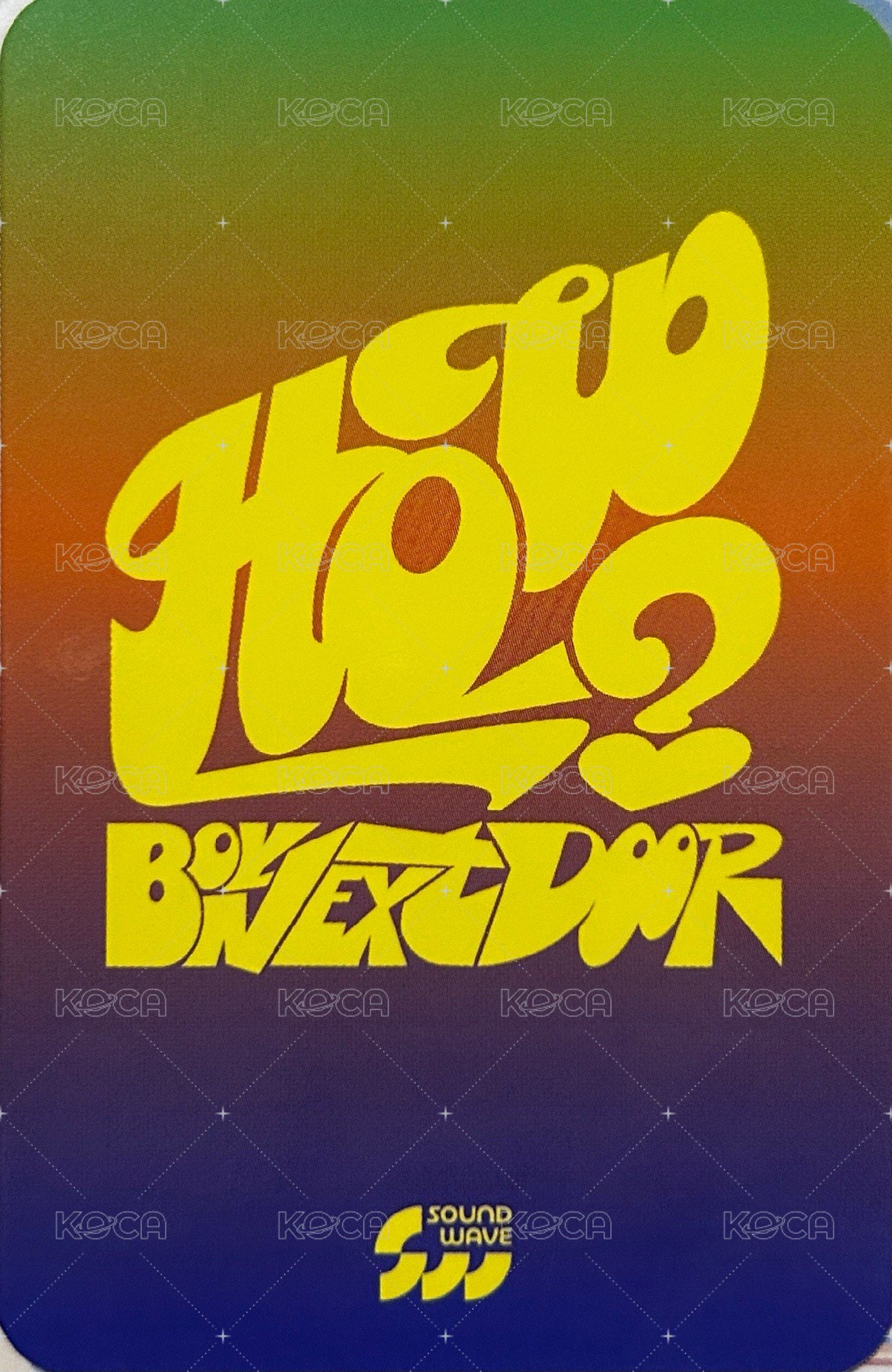 HOW? sw 咖啡快閃 幸運卡 1 背面