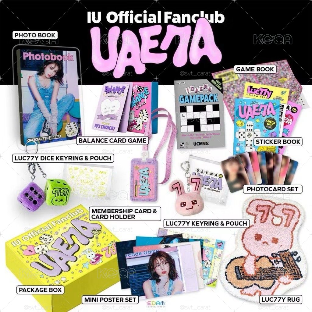 IU 李知恩 7期 會員禮 官方會員 UAENA 全新未拆 不含會員卡