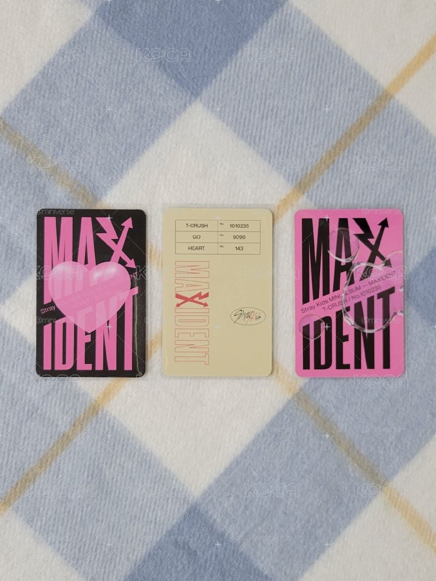 Stray Kids MAXIDENT      Heart、T-Crush、Case ver.專卡