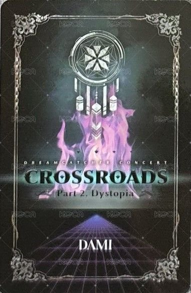 Crossroad線上演唱會 周邊卡  背面