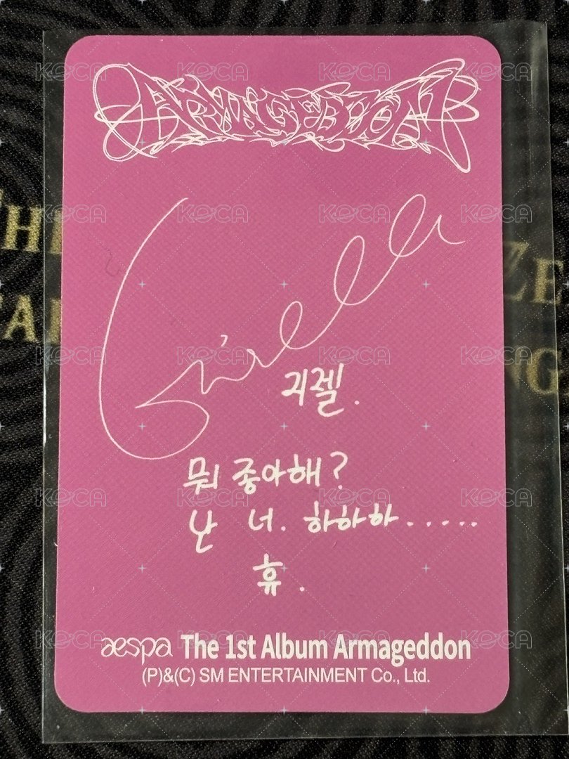 正規一 專輯卡 Smini吉 背面