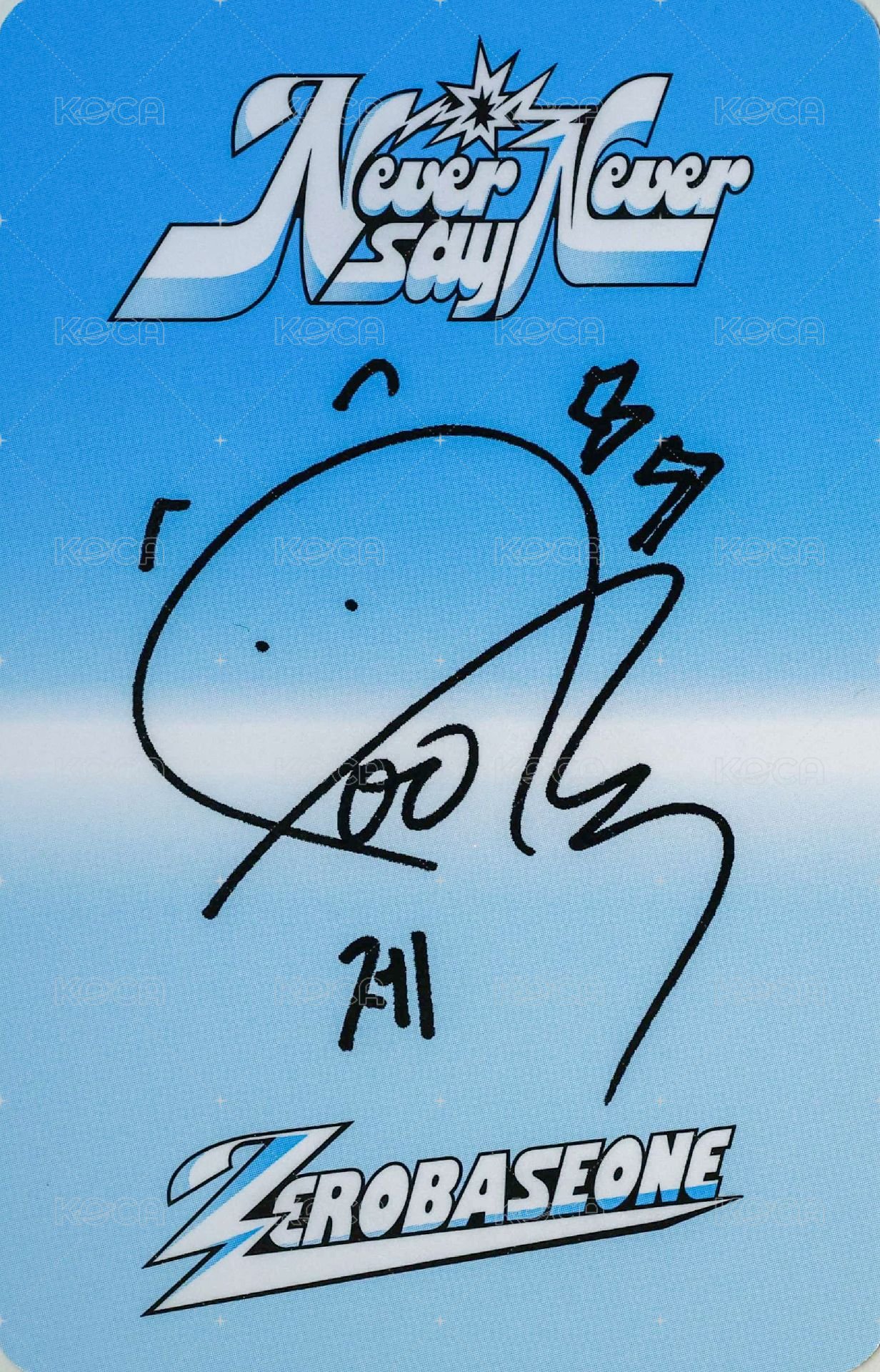 正規一 專輯卡 ICON ver. 背面