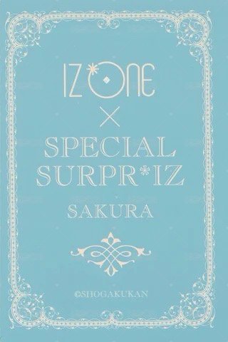 SURPR*IZ 周邊卡 捧花閃卡 背面