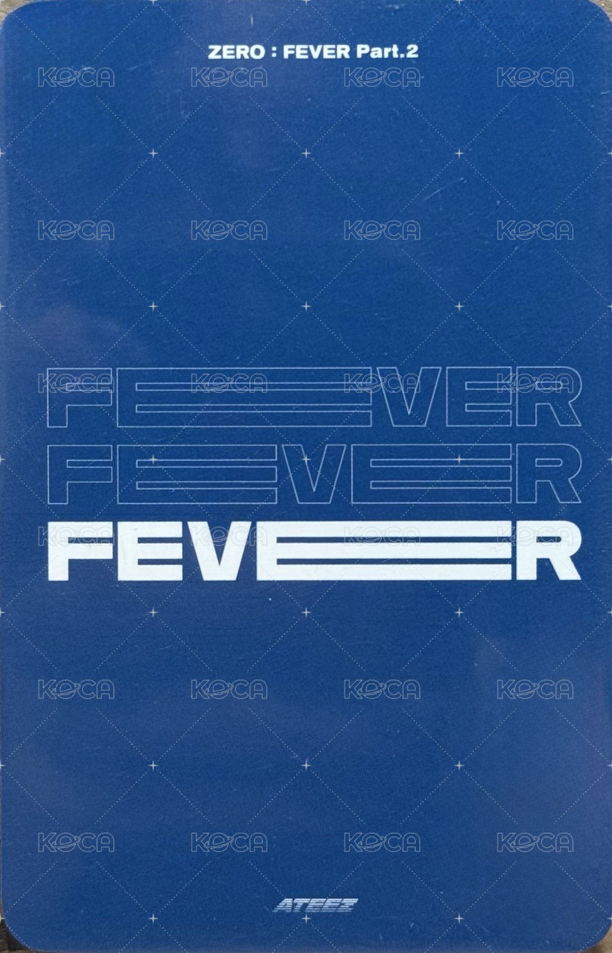 Fever pt.2 yes24 1.0 簽售卡  背面