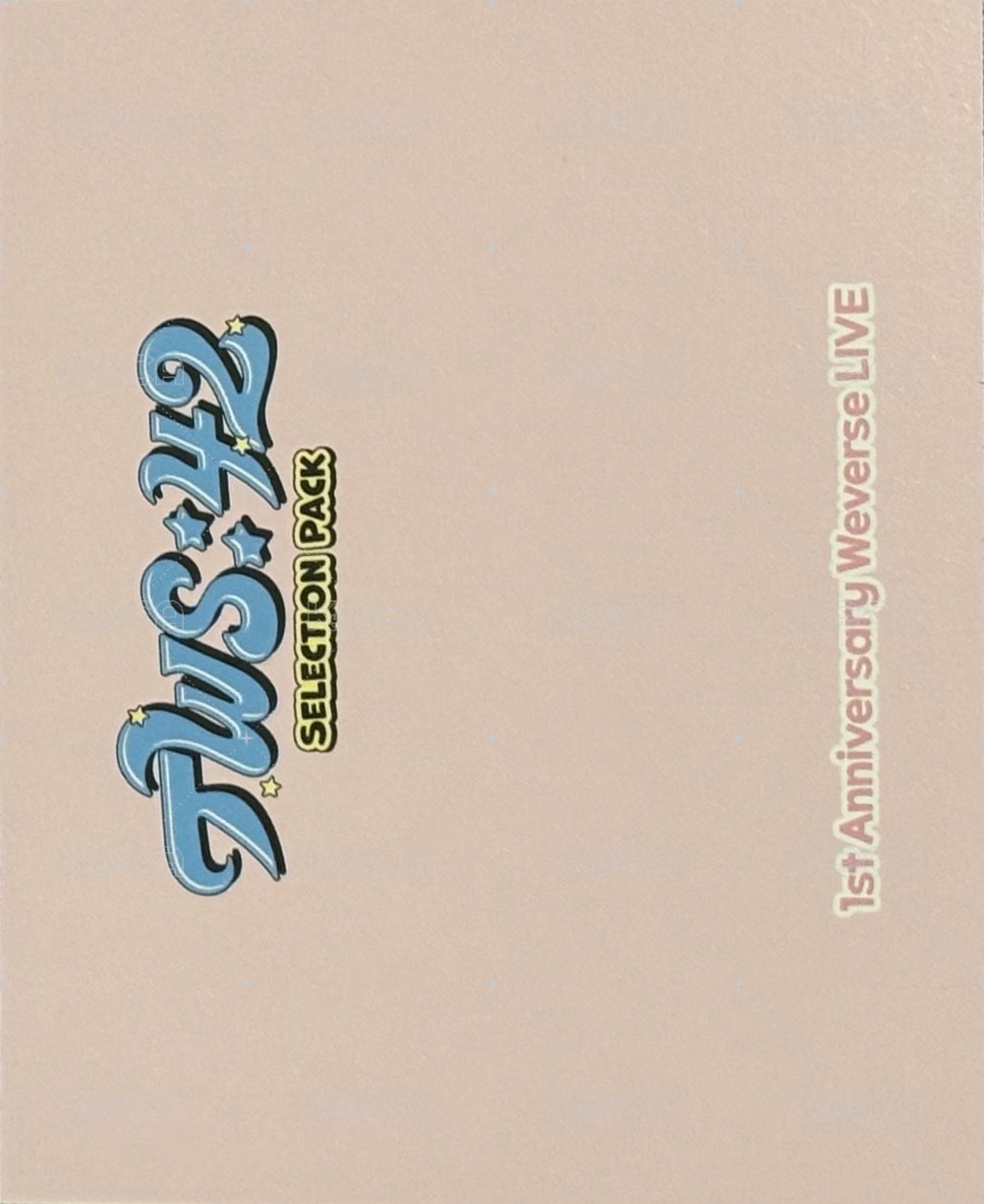 TWS:42 Selection Pack 周邊卡 團卡 背面