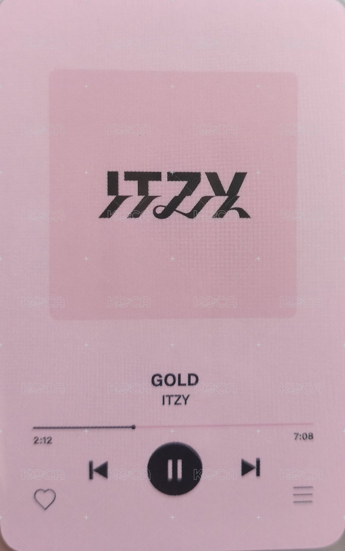 GOLD jyp 快閃店 滿額卡  背面