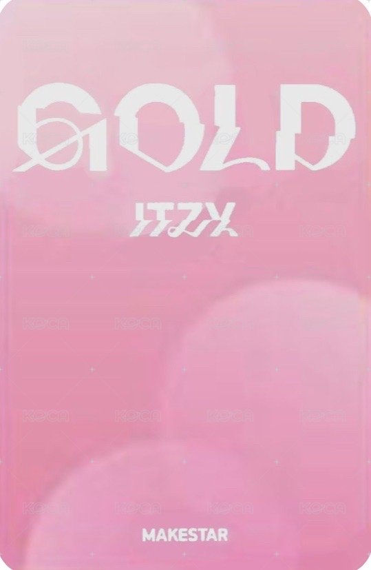 GOLD ms 上海 抽選卡 中簽卡 背面
