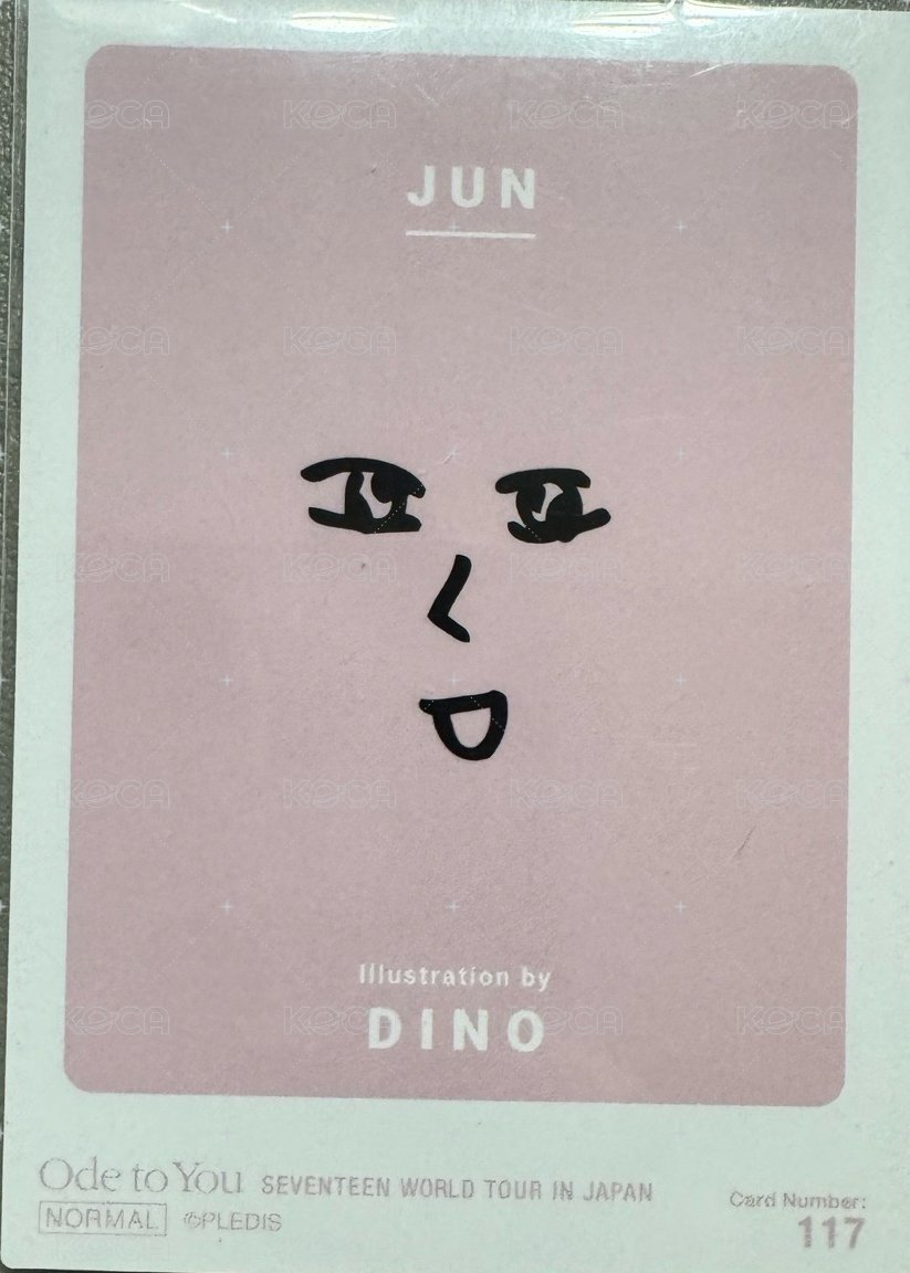 OTY演唱會 隨機卡 Ode to you JP隨機卡 背面