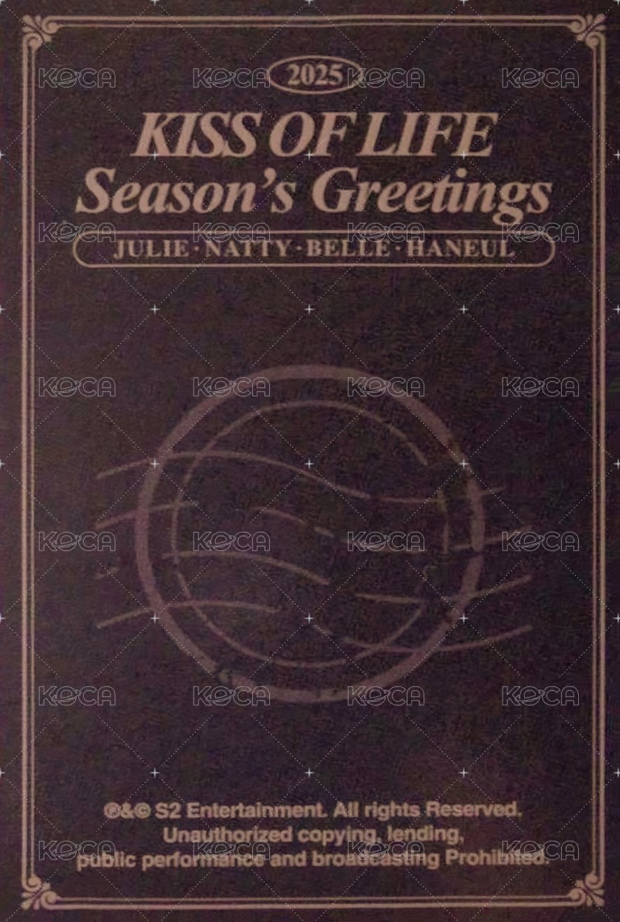 2025 Season’s Greetings 年曆卡  背面