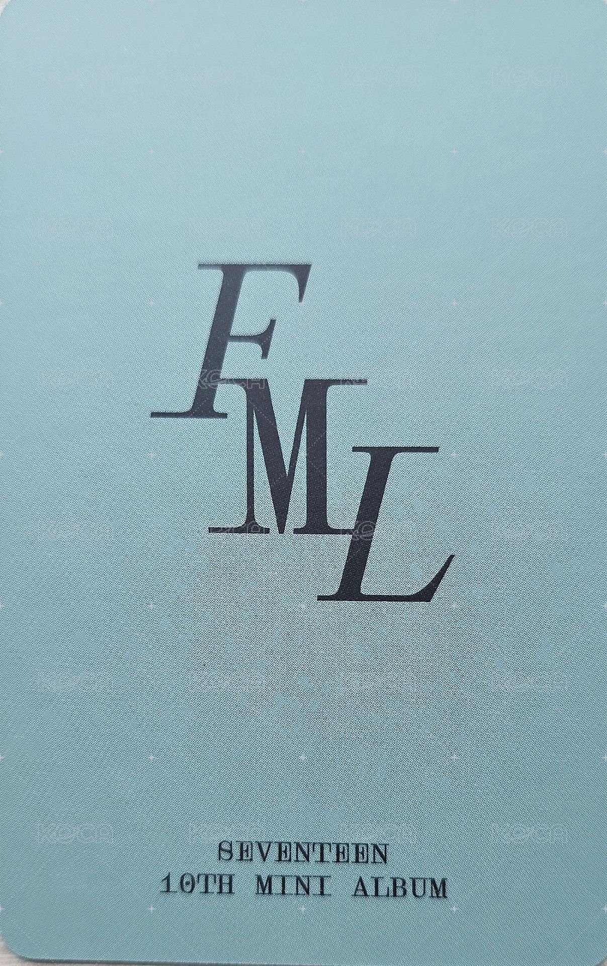 MINI10 日咖 克拉盤 特典卡  背面