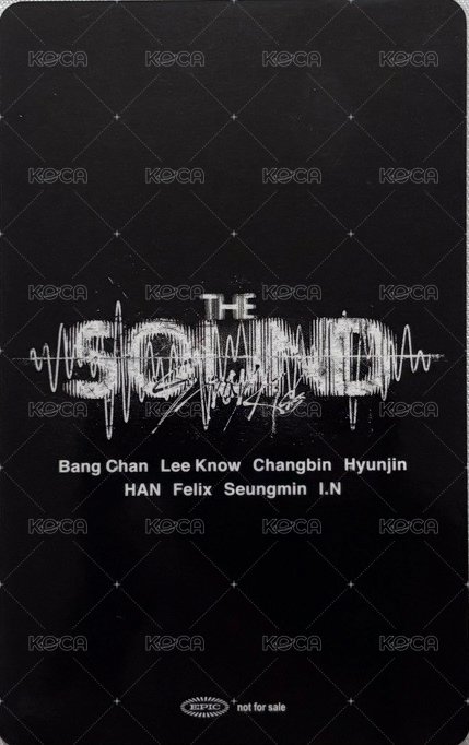 THE SOUND 索尼 抽選卡  背面