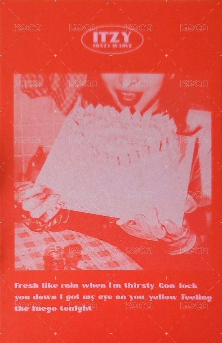 CRAZY IN LOVE target 預售 特典卡  背面