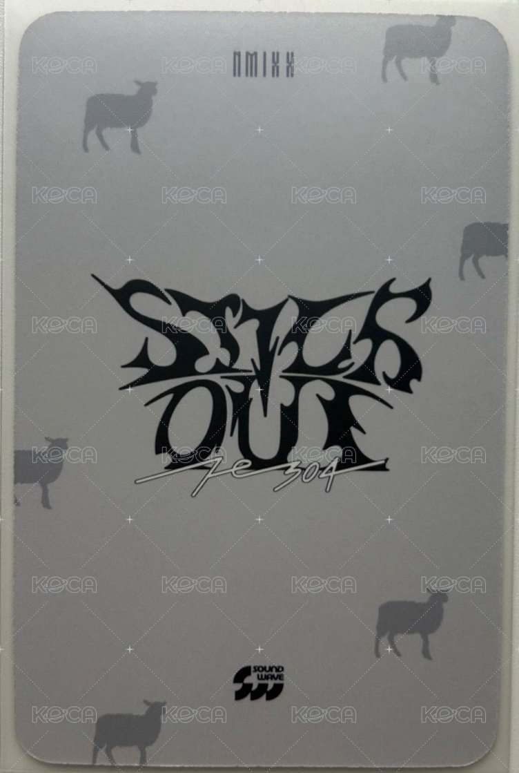 STICK OUT sw 線下 1.0 簽售卡 薯片裴 背面