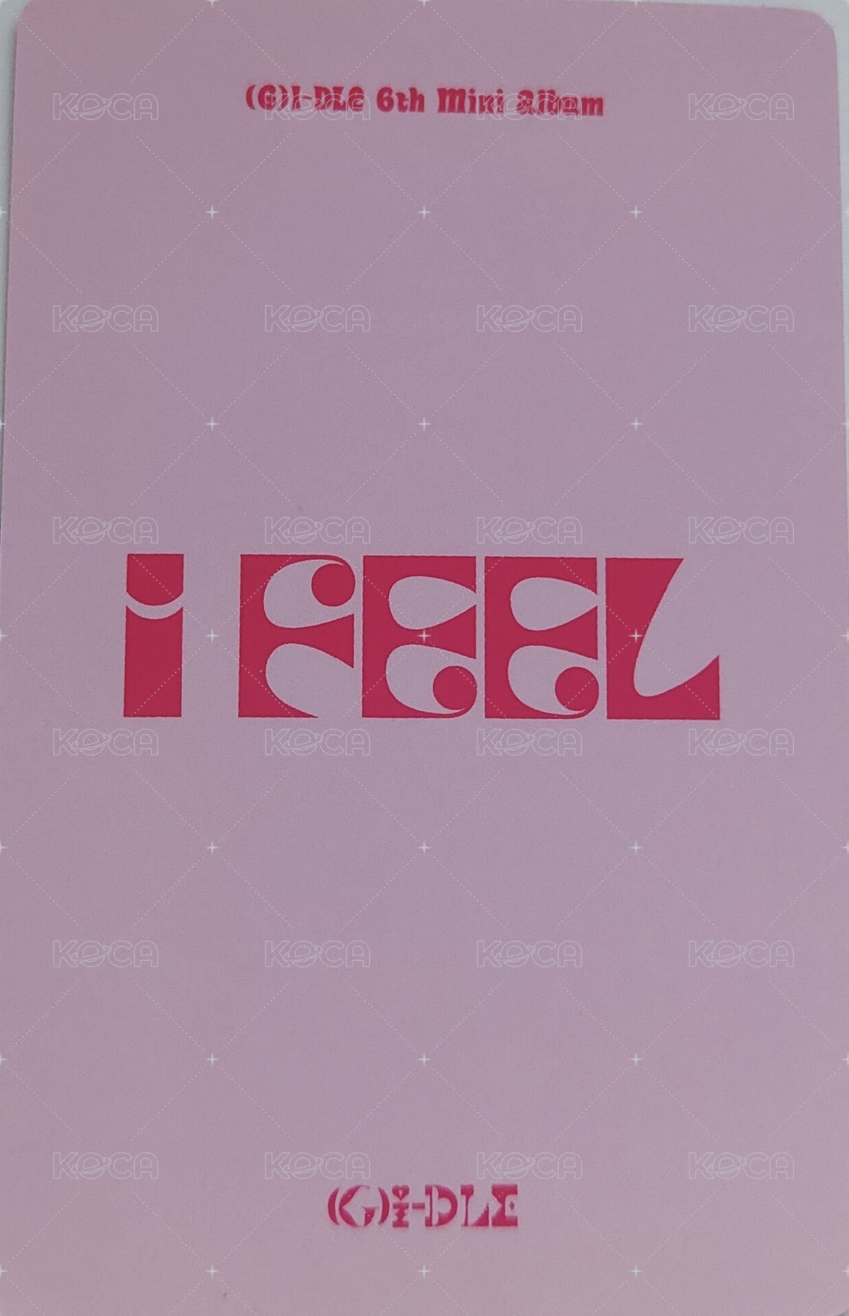 I feel yzy 幸運卡 ver.B 背面