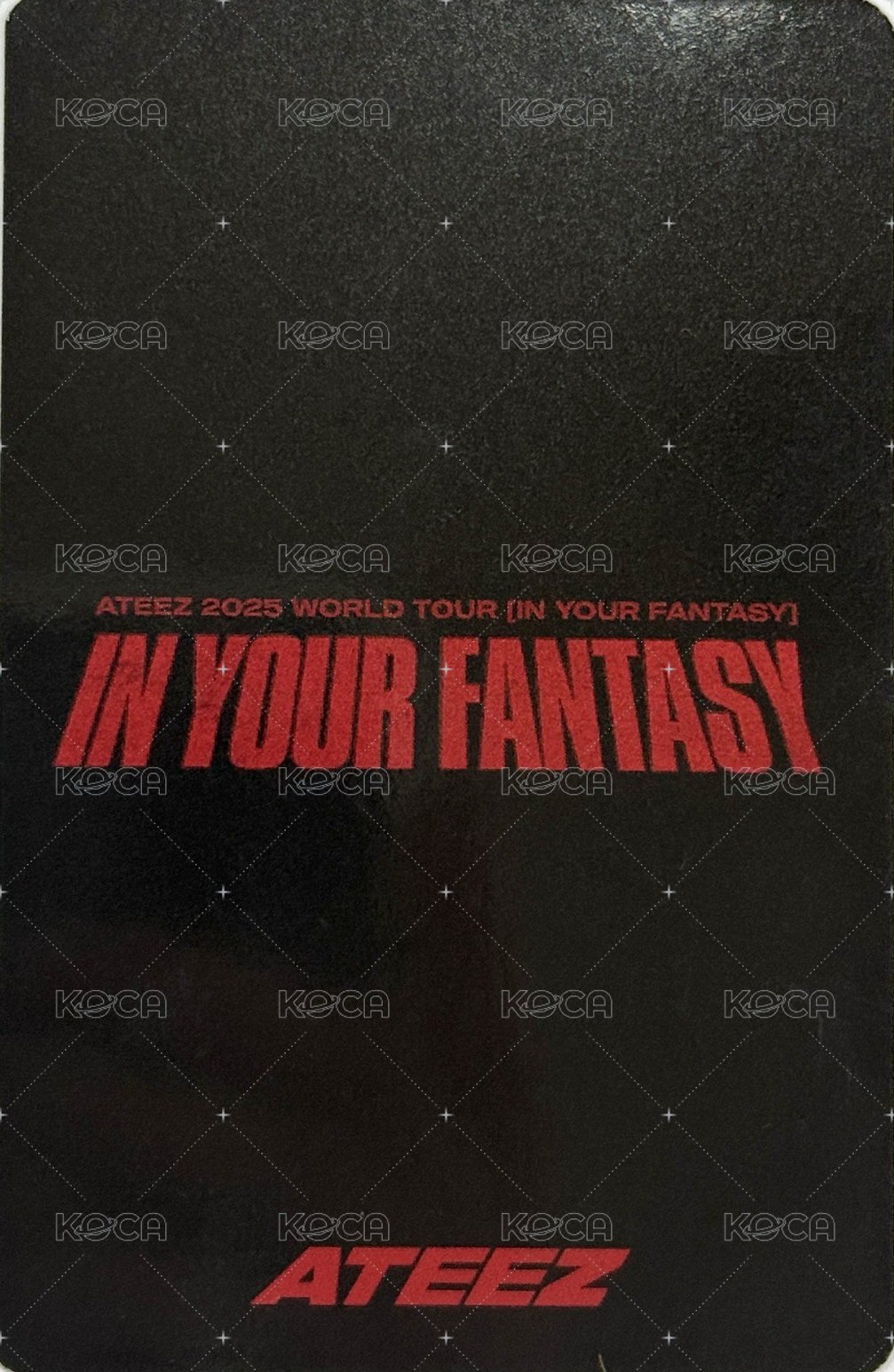 IN YOUR FANTASY 隨機卡 日本場周 背面