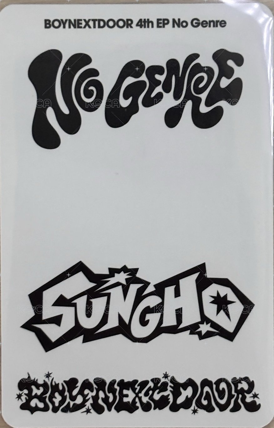 No Genre 周邊卡 快閃鐵盒卡1 背面