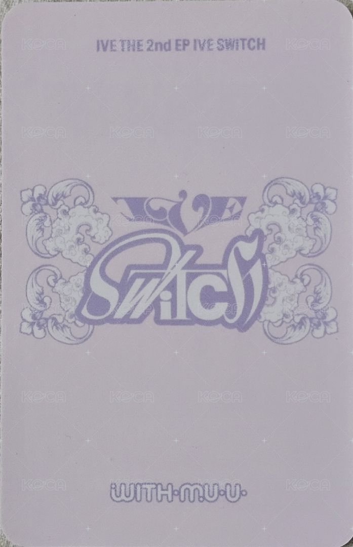 IVE SWITCH wm 2.0 幸運卡  背面