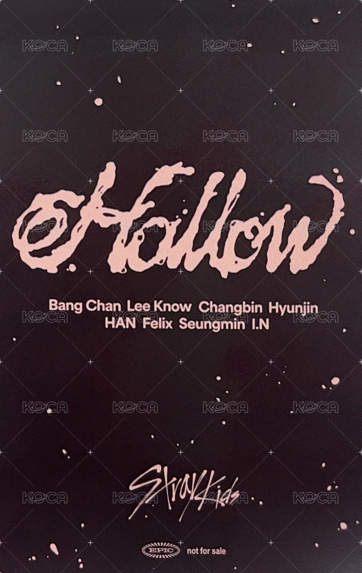 Hollow JYP JAPAN Fanclub 特典卡  背面