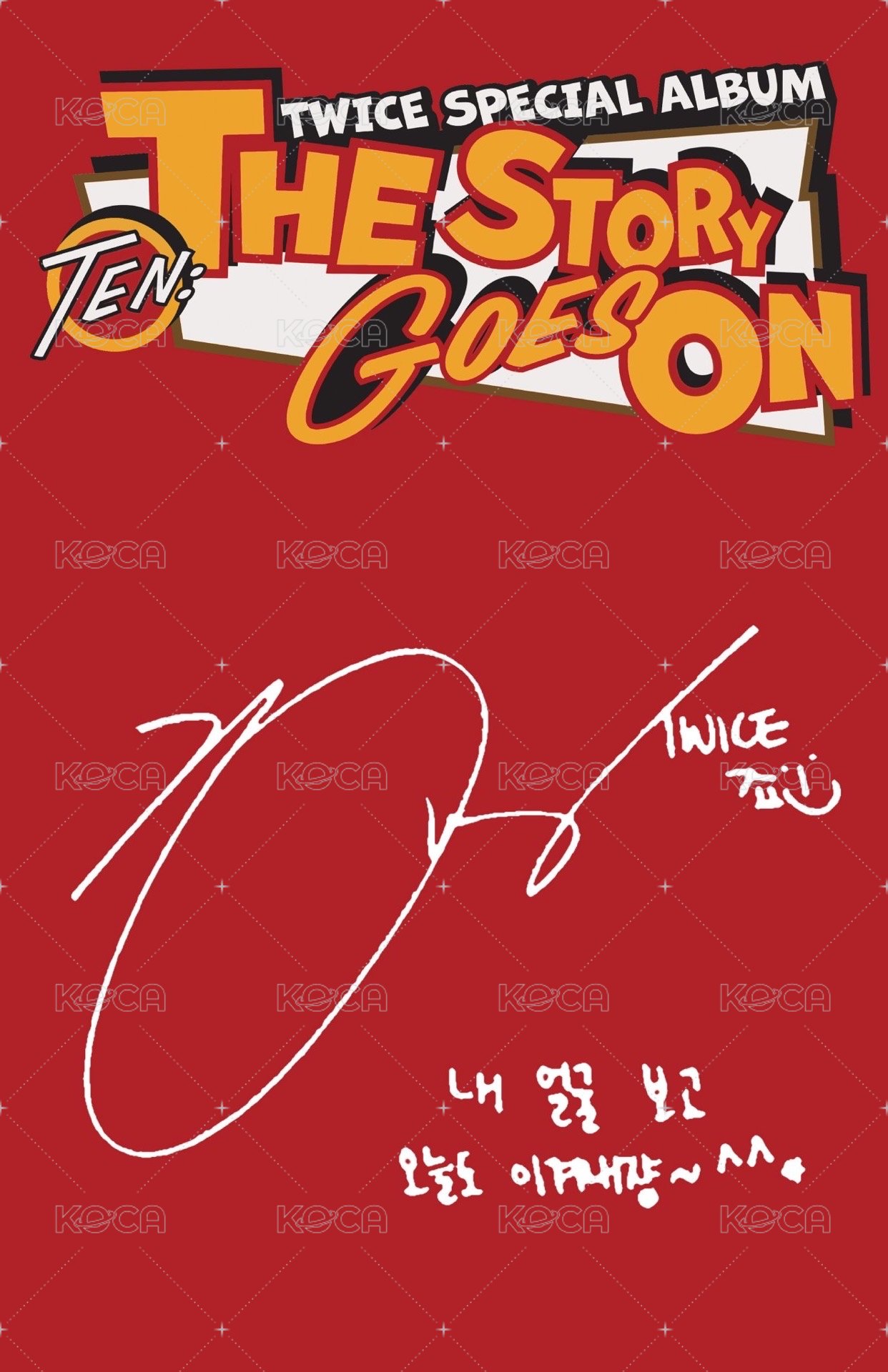 十週年特別專 專輯卡 Cast ver. 背面