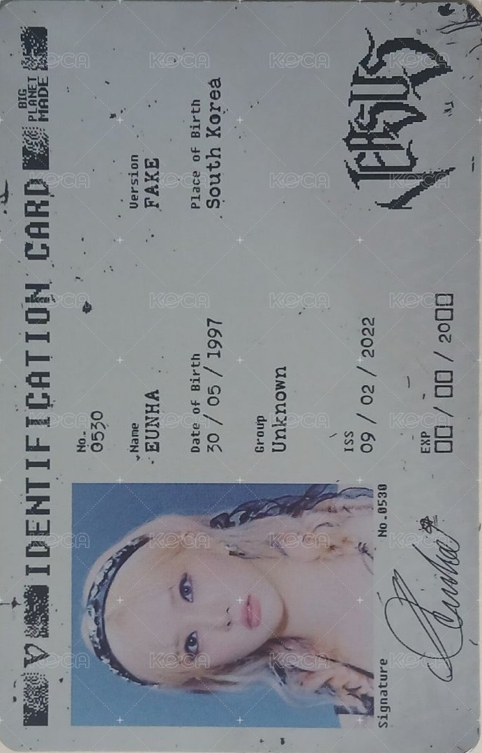 迷四 專輯卡 fake ver. id卡 正面