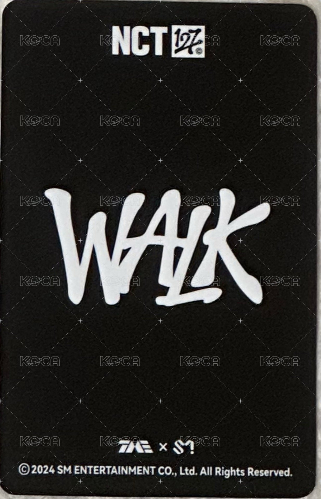 WALK QQ音樂 二星卡 星光卡  背面