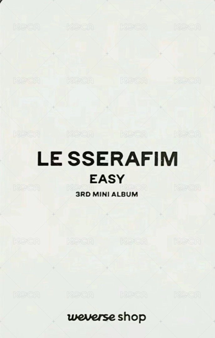 EASY wvs 直播卡 單封直播懟臉卡 背面