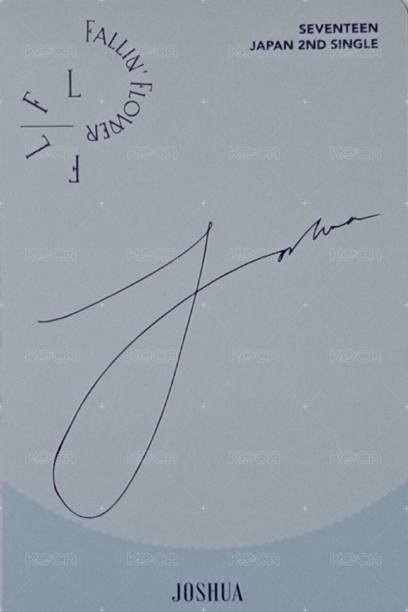 落花 專輯卡 C ver. 背面